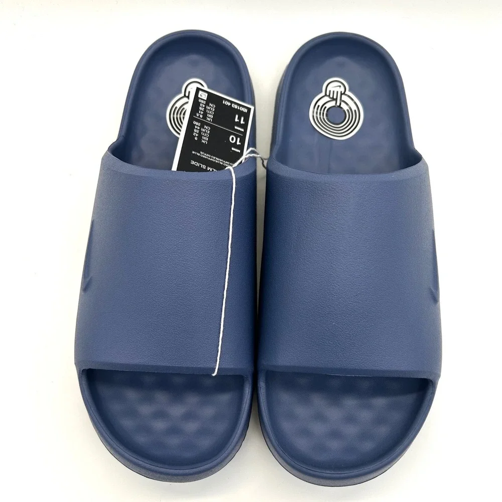 Nike Calm Slide 2.0 Mens 10 Diffused Blue IB0183-401 Foam Sandals Minimalist